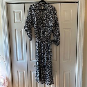 H&M floral wrap dress